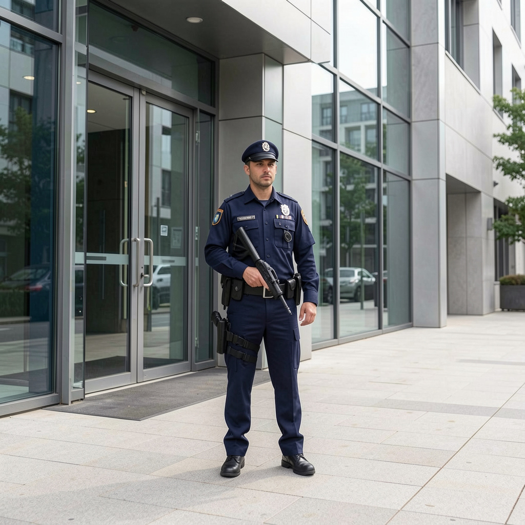Professional security planning meeting